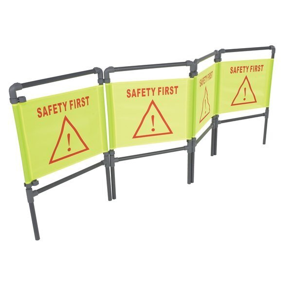 FOLDING FABRIC BARRIER, 4 PANELS, 35